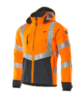 Mascot Blackpool zweifarbig WarnSoftshelljacke – orange/schwarzblau