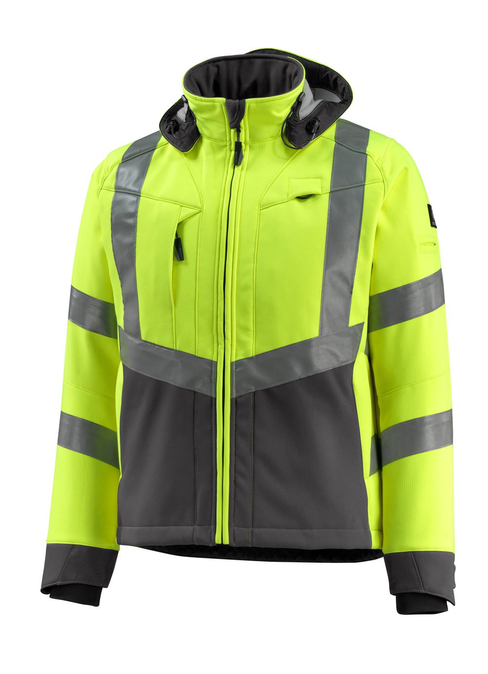 Mascot Blackpool zweifarbig WarnSoftshelljacke – gelb/schwarz