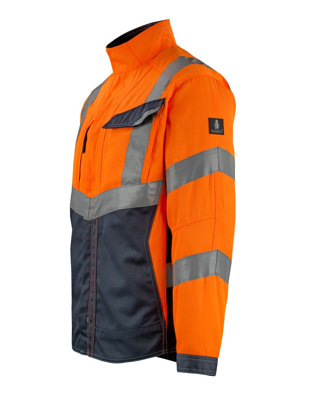 Mascot Oxford Safe Supreme Warnschutzjacke – orange/schwarzblau