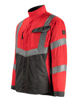 Mascot Oxford Safe Supreme Warnschutzjacke – rot/anthrazit