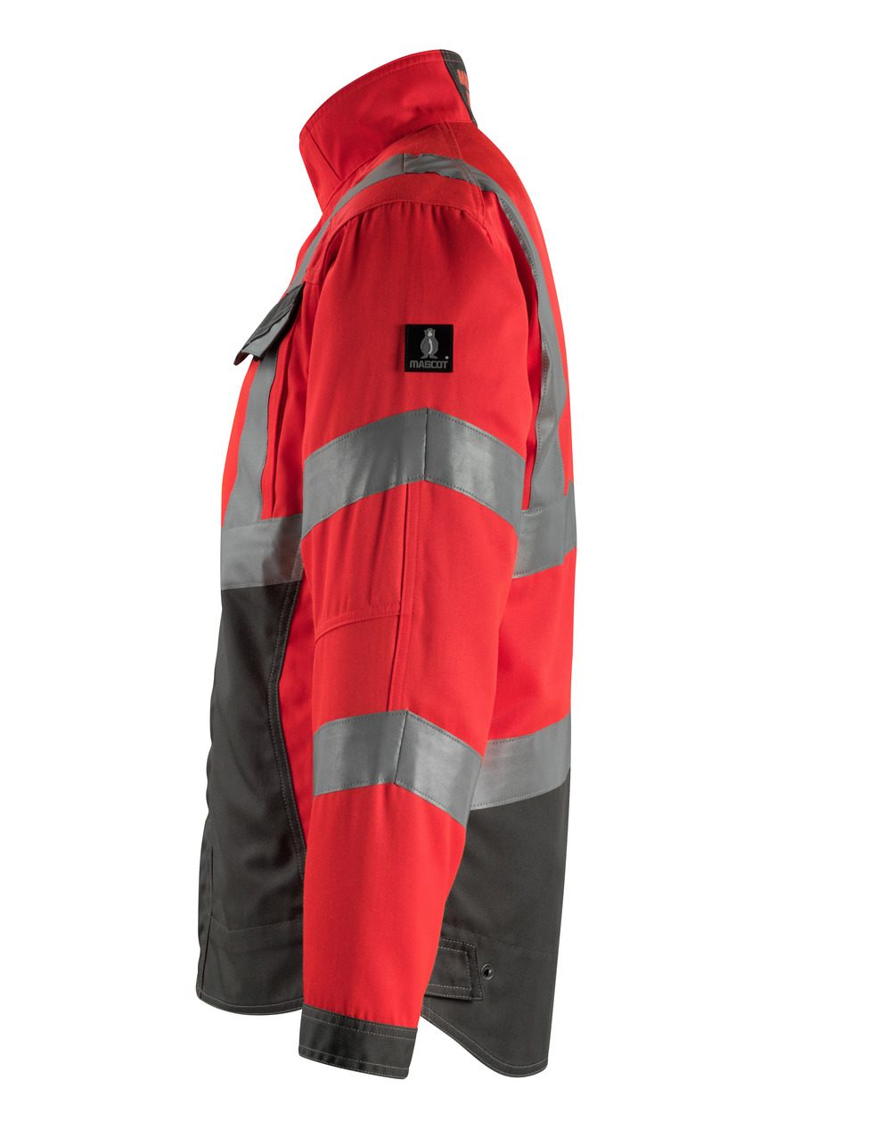 Mascot Oxford Safe Supreme Warnschutzjacke – rot/anthrazit