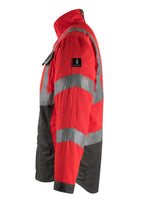 Mascot Oxford Safe Supreme Warnschutzjacke – rot/anthrazit