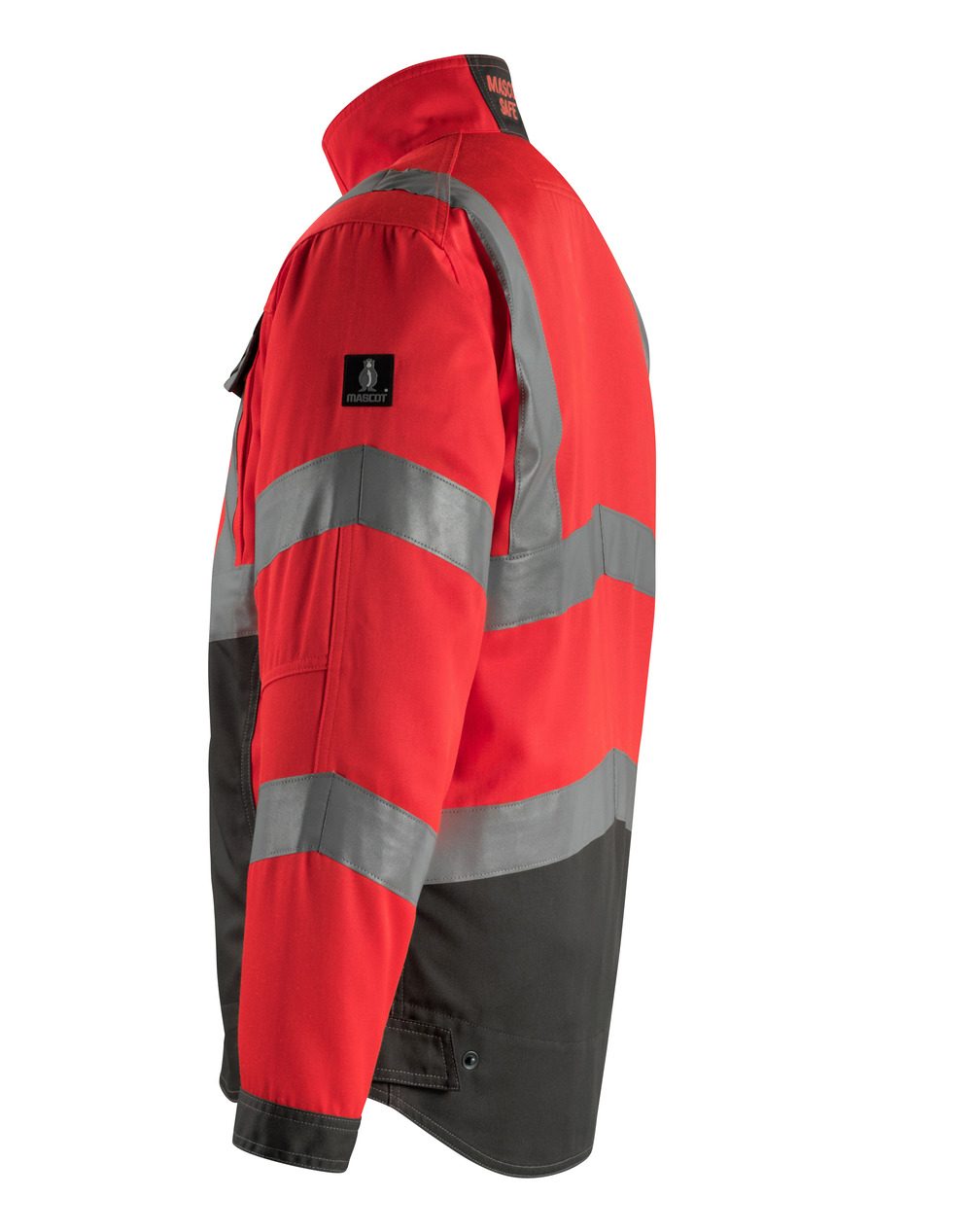 Mascot Oxford Safe Supreme Warnschutzjacke – rot/anthrazit