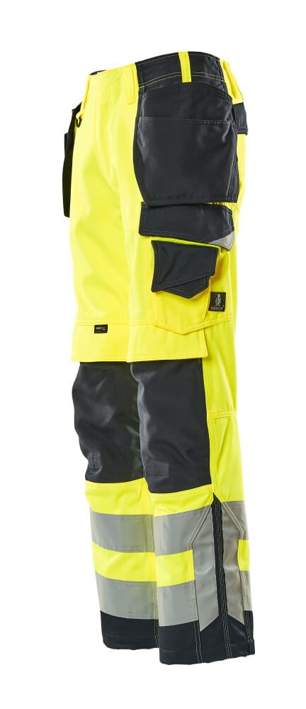Mascot Wigan Safe Supreme Warnschutz Hose – gelb/schwarzblau