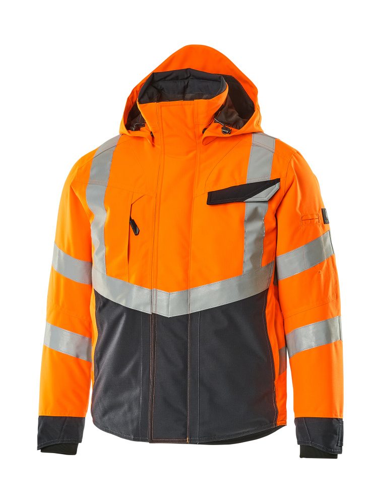 Mascot Hastings Safe Supreme zweif Warnwinterjacke – orange/schwarzblau