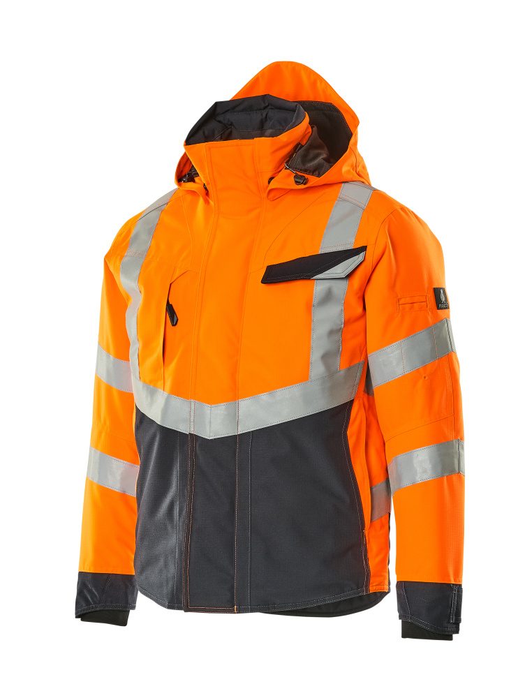 Mascot Hastings Safe Supreme zweif Warnwinterjacke – orange/schwarzblau