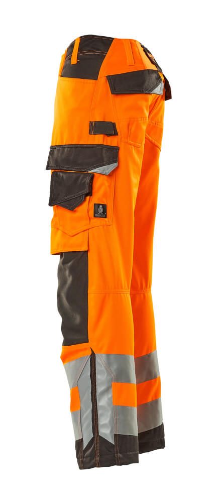 Mascot Kendal Safe Supreme Warnschutz-Hose – orange/dunkelanthrazit