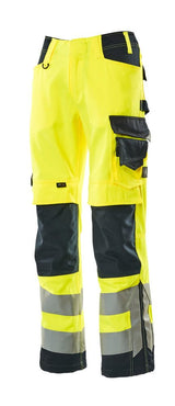 Mascot Kendal Safe Supreme Warnschutz-Hose – gelb/schwarzblau