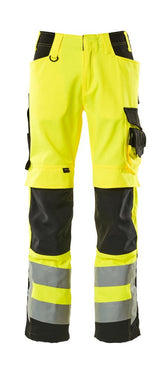 Mascot Kendal Safe Supreme Warnschutz-Hose – gelb/schwarz