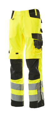 Mascot Kendal Safe Supreme Warnschutz-Hose – gelb/schwarz