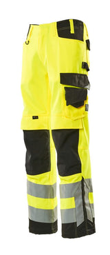 Mascot Kendal Safe Supreme Warnschutz-Hose – gelb/schwarz
