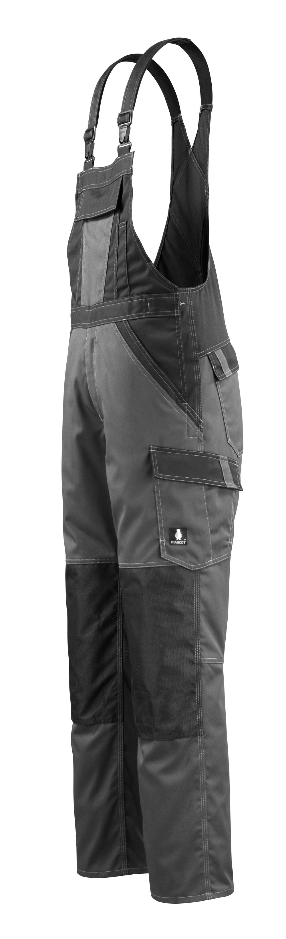 Mascot Leeton Light Latzhose – dunkelanthrazit/schwarz