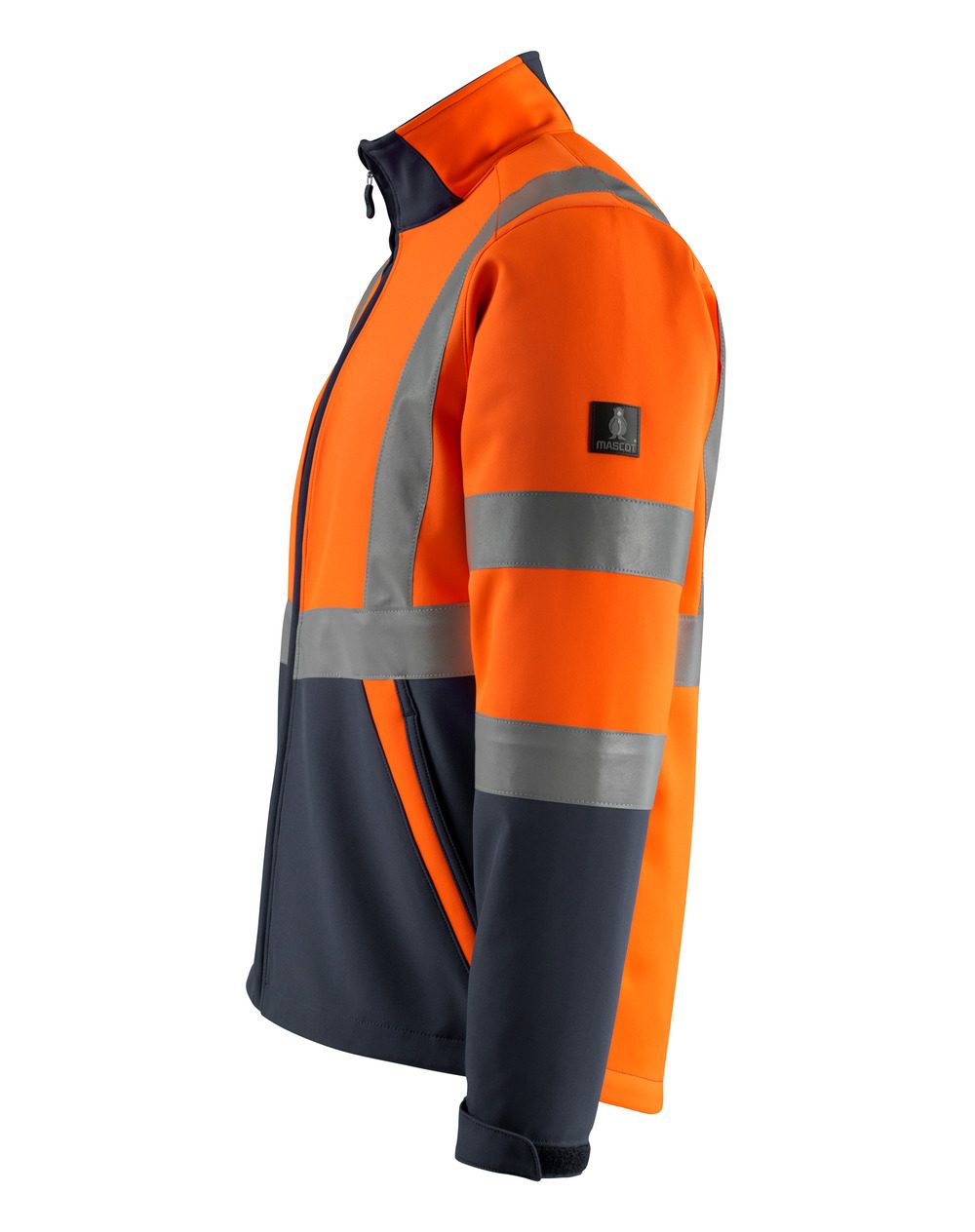 Mascot Kiama Safe Light Warn-Softshelljacke – orange/schwarzblau