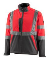 Mascot Kiama Safe Light Warn-Softshelljacke – rot/anthrazit