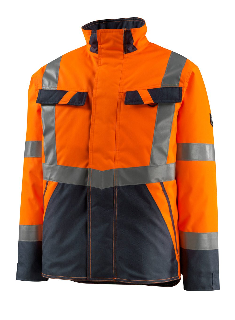 Mascot Penrith Safe Light Warn-Pilotjacke – orange/schwarzblau