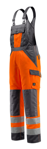 Mascot Gosford Safe Light Warnschutz Latzhose – orange/dunkelanthrazit