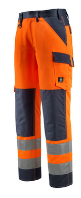 Mascot Maitland Safe Light Warnschutz Hose – orange/schwarzblau