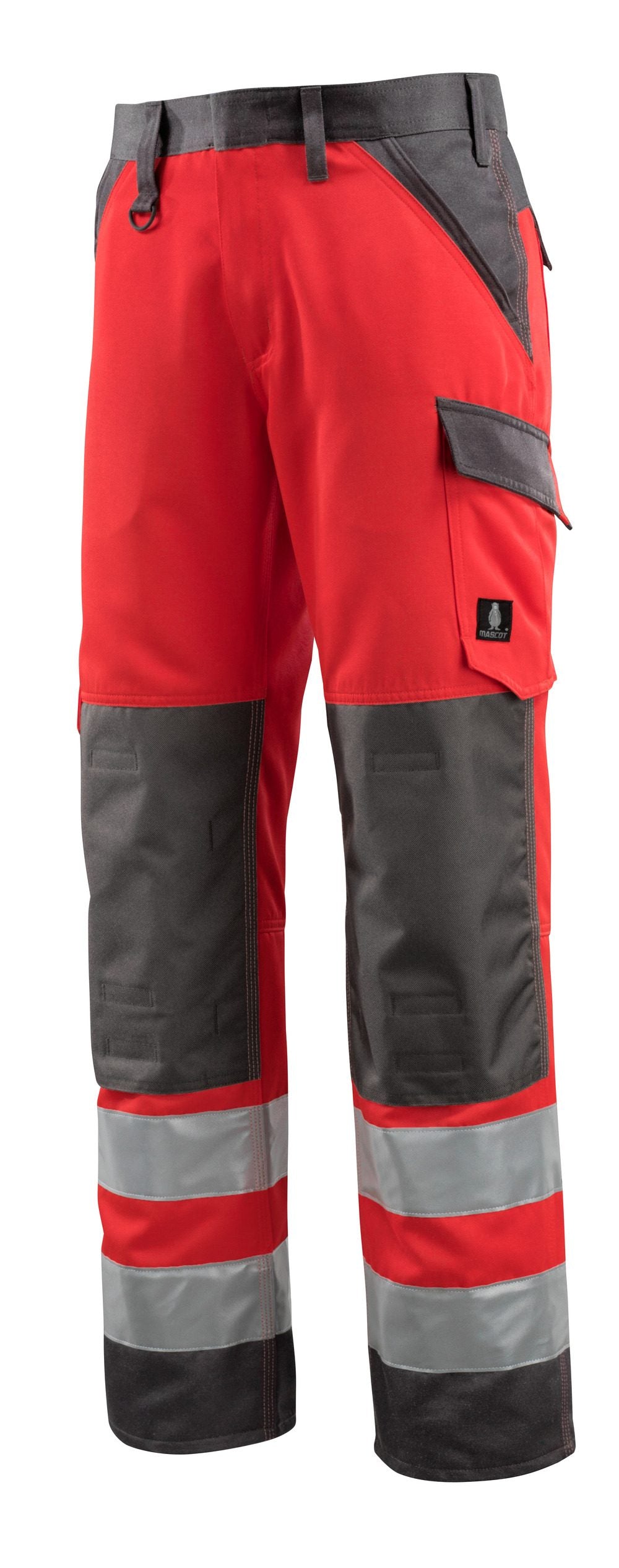Mascot Maitland Safe Light Warnschutz Hose – rot/dunkelanthrazit