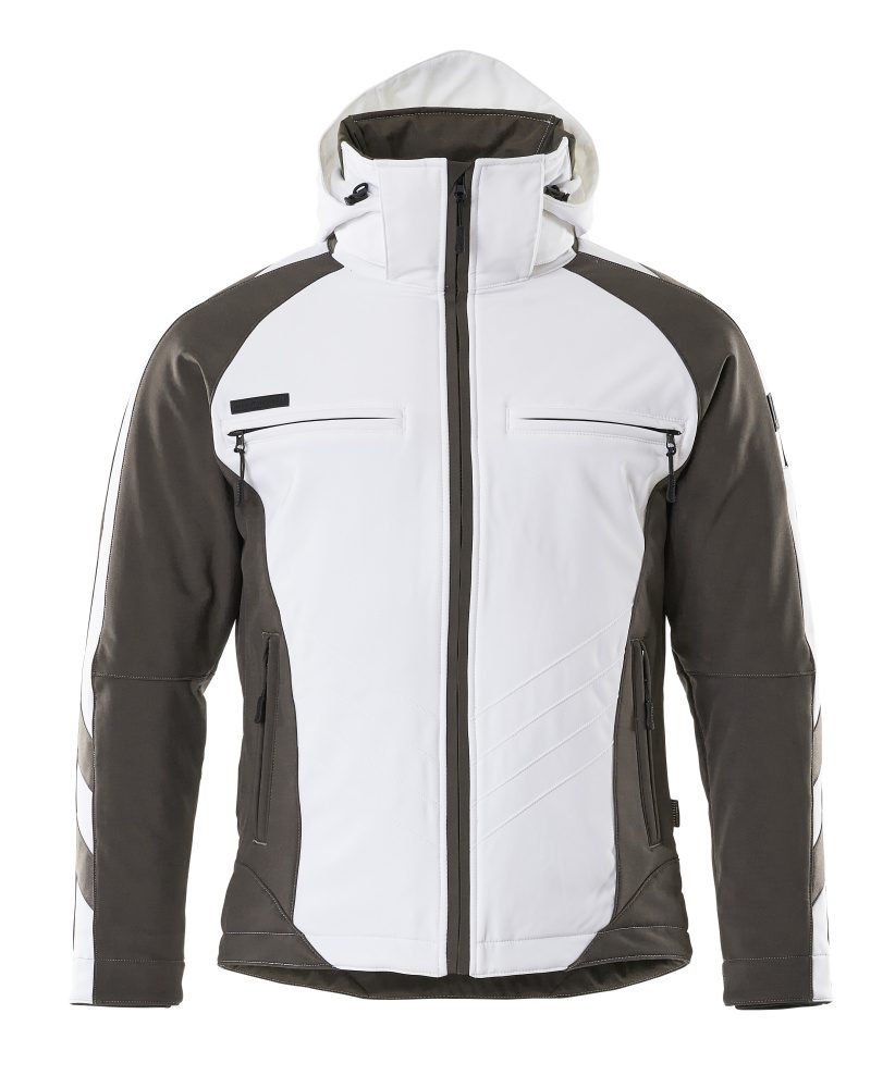 Mascot Darmstadt Unique Softshelljacke – weiß/anthrazit