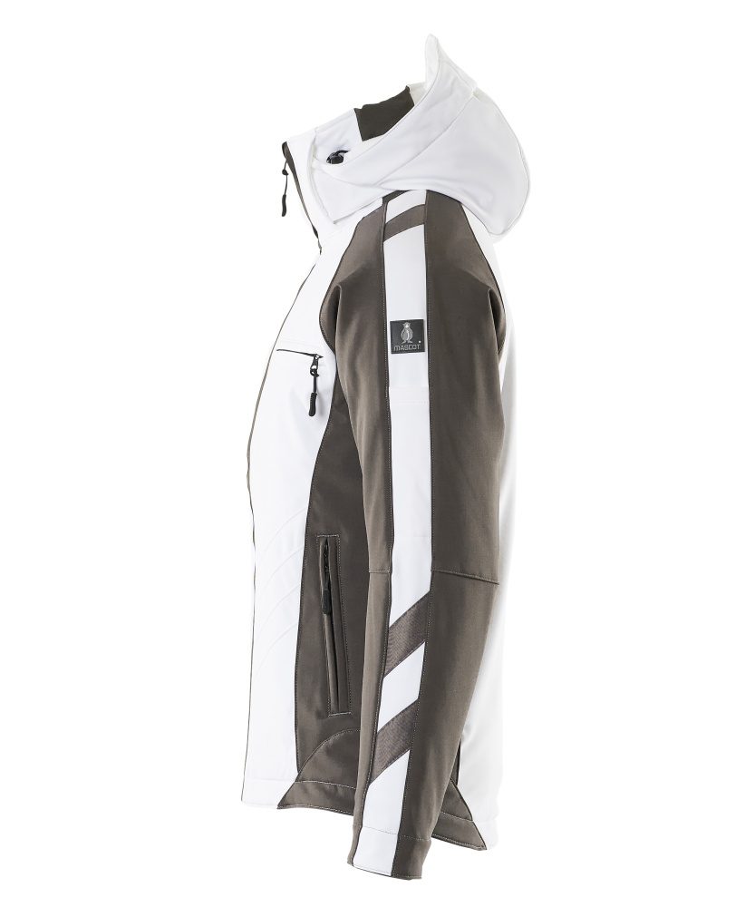 Mascot Darmstadt Unique Softshelljacke – weiß/anthrazit