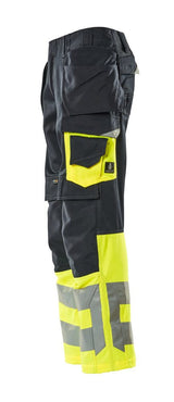 Mascot Safe Supreme Warnschutz Handwerkerhose – schwarzblau/gelb