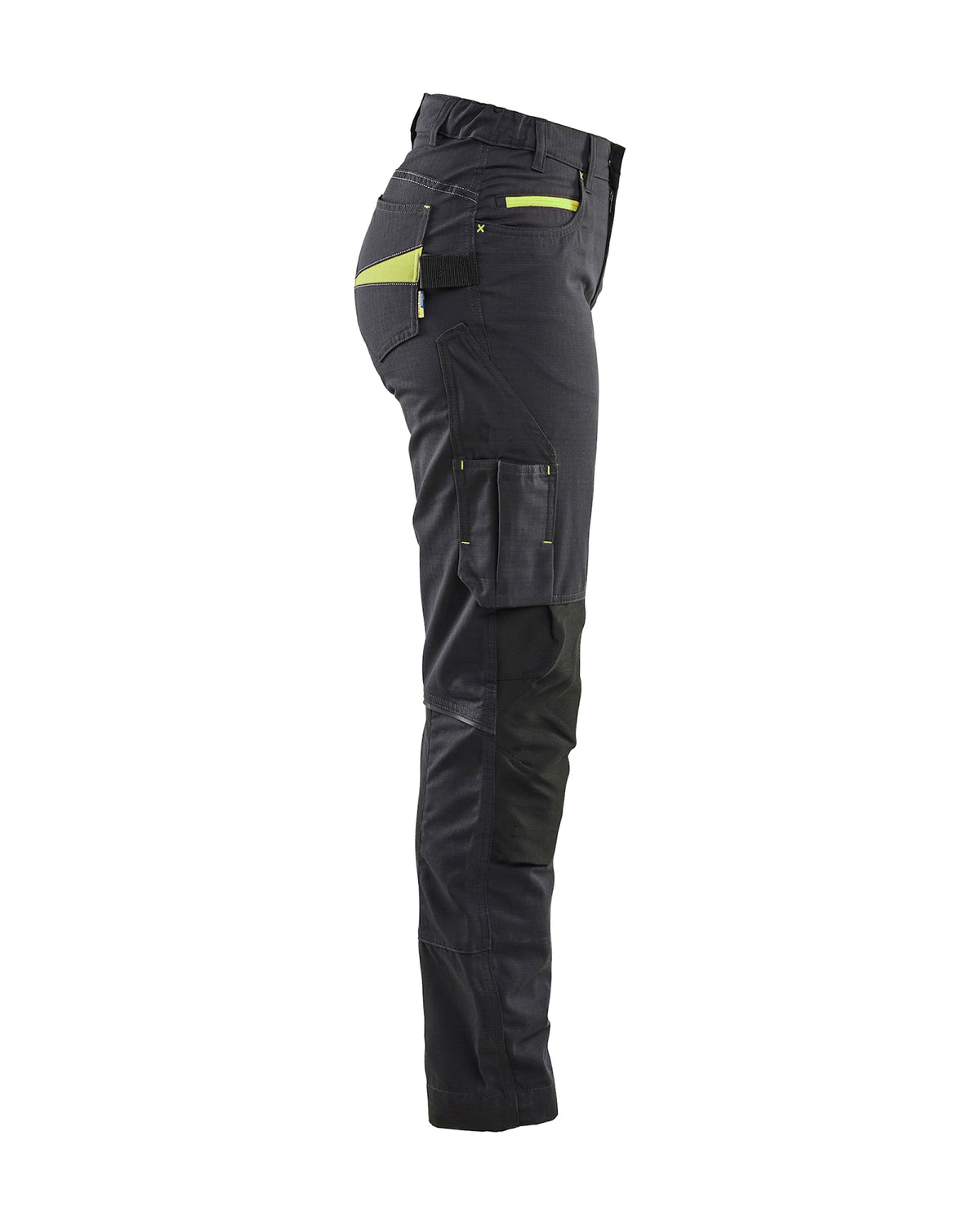 Blåkläder Damen 7195 Stretch Servicehose – schwarz/gelb