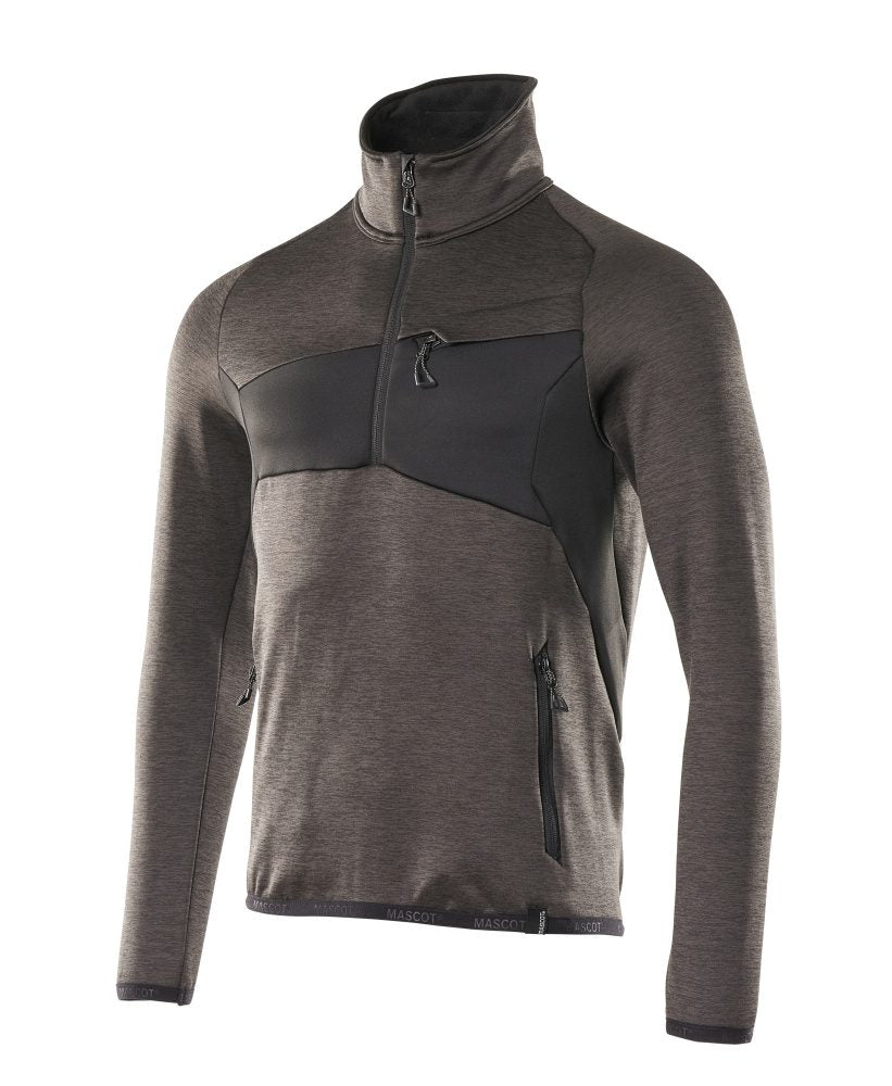 Mascot Accelerate Fleecepullover – dunkelanthrazit/schwarz
