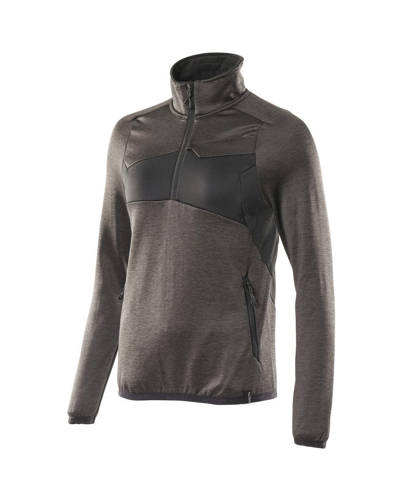 Mascot Damen Accelerate Fleecepullover – dunkelanthrazit/schwarz