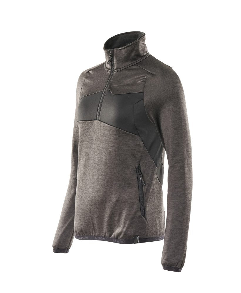 Mascot Damen Accelerate Fleecepullover – dunkelanthrazit/schwarz