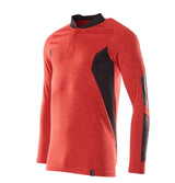 Mascot Coolmax Pro Accelerate Langarm-Poloshirt – verkehrsrot/schwarz