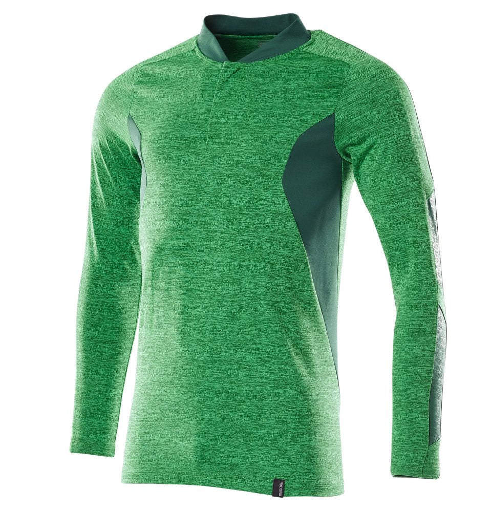 Mascot Coolmax Pro Accelerate Langarm-Poloshirt – grasgrün/grün