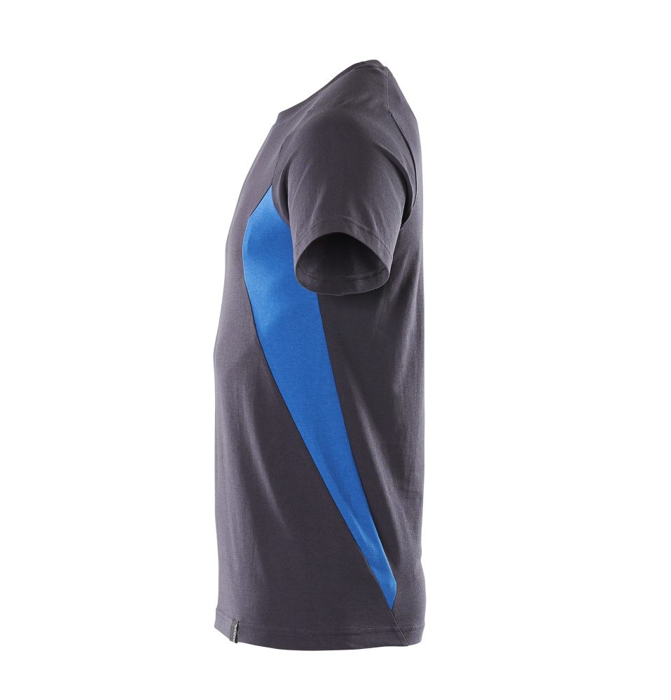 Mascot Accelerate 100% Baumwolle T-Shirt – schwarzblau/azurblau