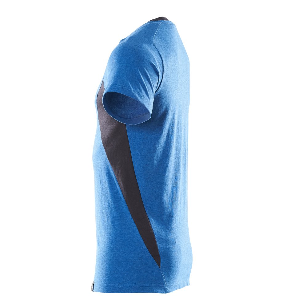Mascot Accelerate 100% Baumwolle T-Shirt – azurblau/schwarzblau