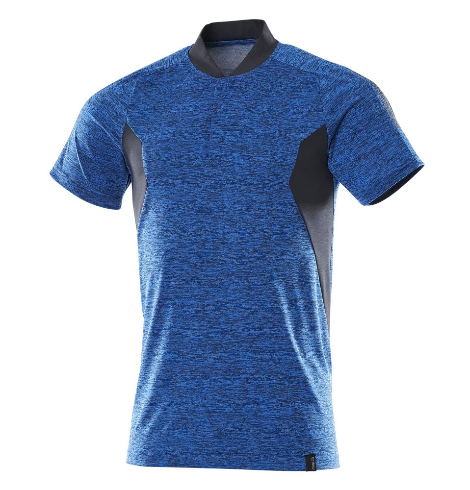 Mascot Accelerate Polo-Shirt mit Coolmax Pro – azurblau/schwarzblau