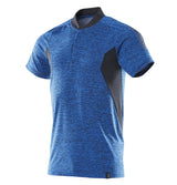 Mascot Accelerate Polo-Shirt mit Coolmax Pro – azurblau/schwarzblau