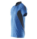 Mascot Accelerate Polo-Shirt mit Coolmax Pro – azurblau/schwarzblau
