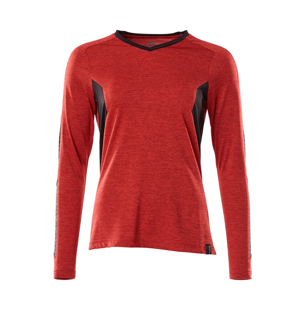 Mascot Damen Coolmax Pro Accelerate Langarmshirt – verkehrsrot/schwarz
