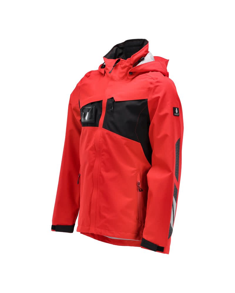 Mascot Accelerate Hardshell-Regenjacke – verkehrsrot/schwarz