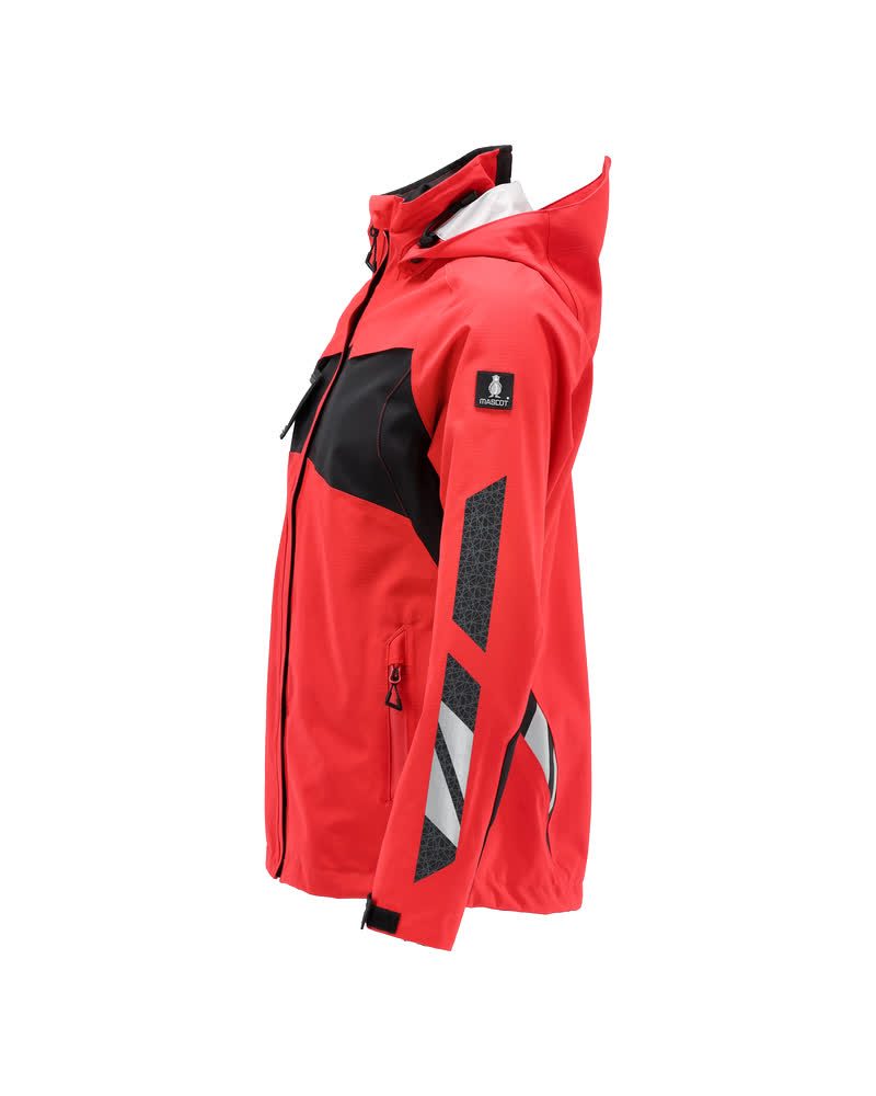 Mascot Damen Accelerate Hardshell-Regenjacke – verkehrsrot/schwarz