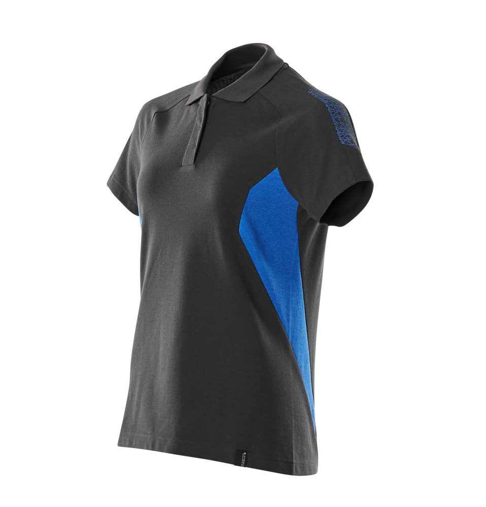 Mascot Damen Accelerate Poloshirt – schwarzblau/azurblau