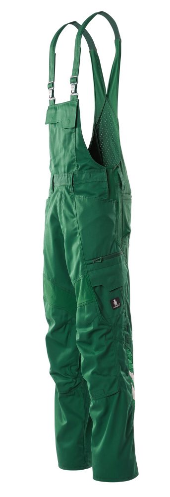 Mascot Accelerate Stretch-Einsätze Latzhose – grün