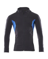 Mascot Accelerate Kapuzen-Sweatjacke – schwarzblau/azurblau