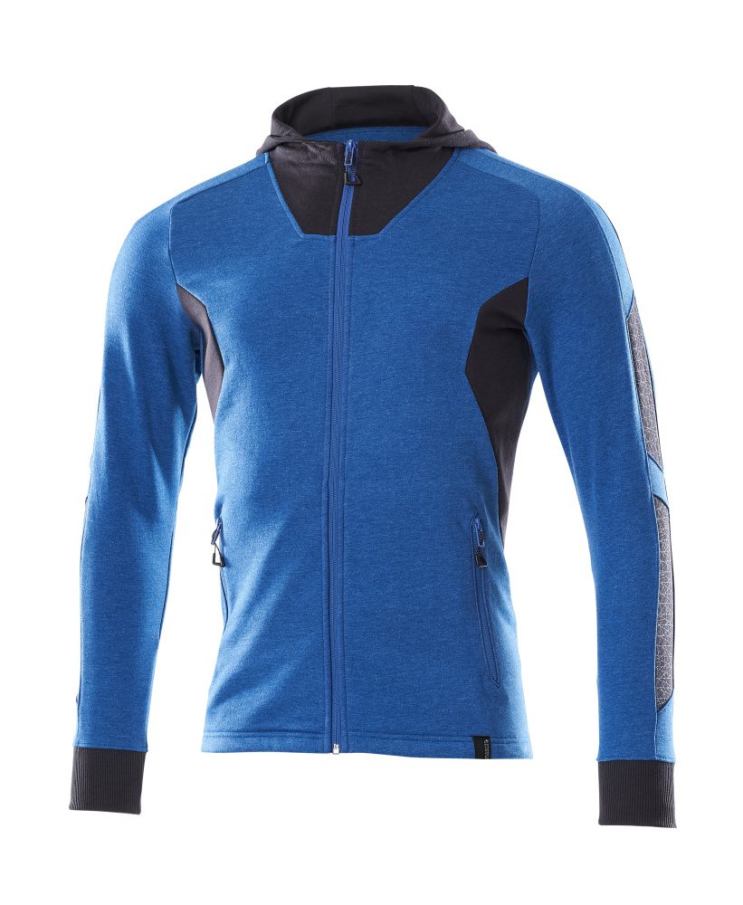 Mascot Accelerate Kapuzen-Sweatjacke – azurblau/schwarzblau