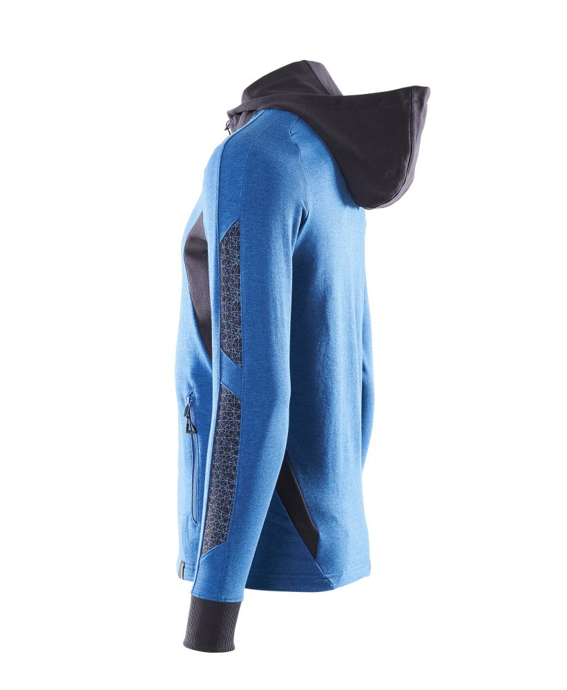Mascot Accelerate Kapuzen-Sweatjacke – azurblau/schwarzblau