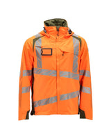 Mascot Accelerate Safe Warnschutz Regenjacke – orange/moosgrün