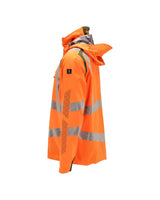 Mascot Accelerate Safe Warnschutz Regenjacke – orange/moosgrün