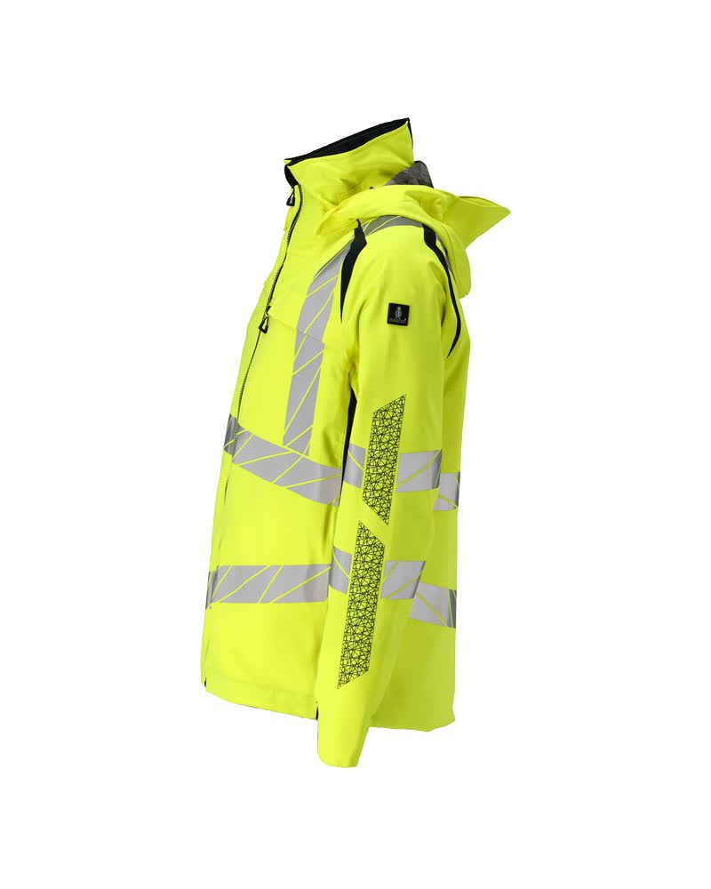 Mascot Accelerate Safe Warnschutz Regenjacke – gelb/schwarzblau