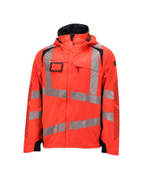 Mascot Accelerate Safe Warnschutz Regenjacke – rot/schwarzblau