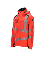 Mascot Accelerate Safe Warnschutz Regenjacke – rot/schwarzblau