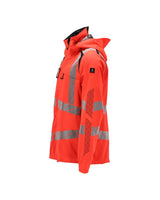 Mascot Accelerate Safe Warnschutz Regenjacke – rot/schwarzblau